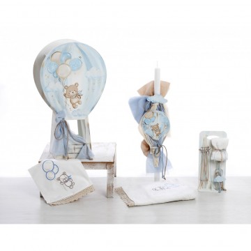 Bellissimo Σετ Βάπτισης για Αγόρι με θέμα Αρκουδάκι ΣΚΒ-2528